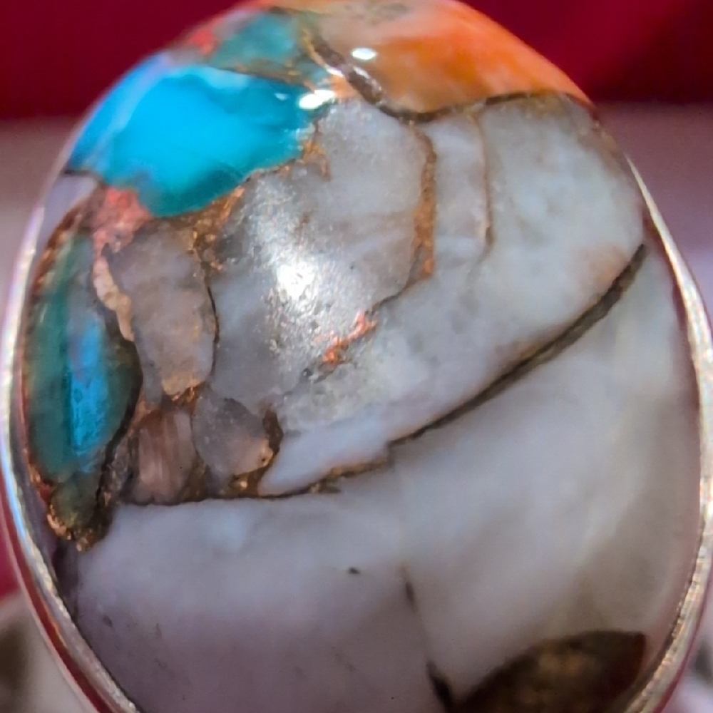 Spiny Oyster Sterling Silver Ring - Picture 4 of 9